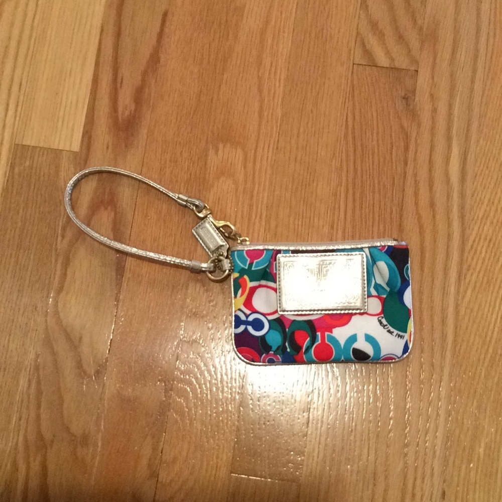 Colorful Coach wristlet